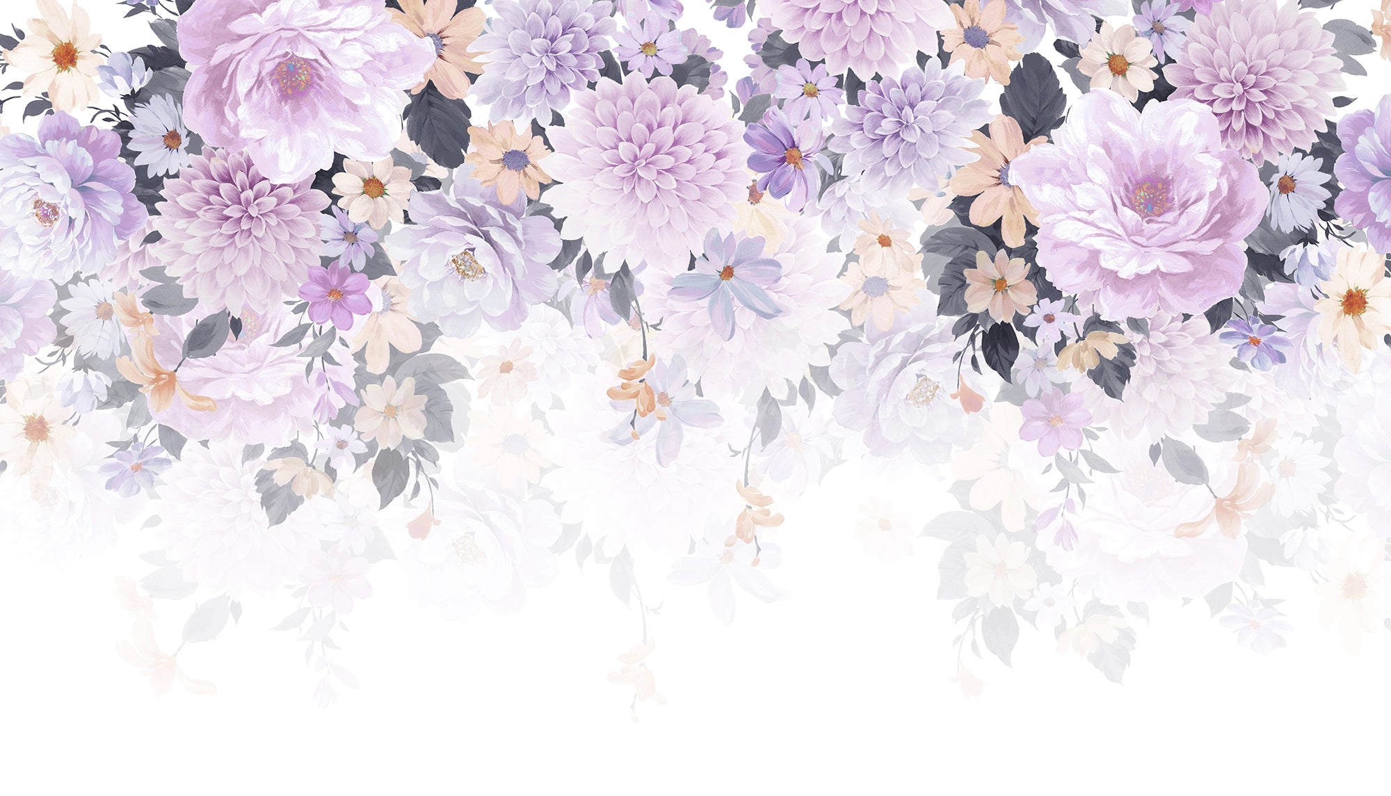 Purple flowers wallpaper