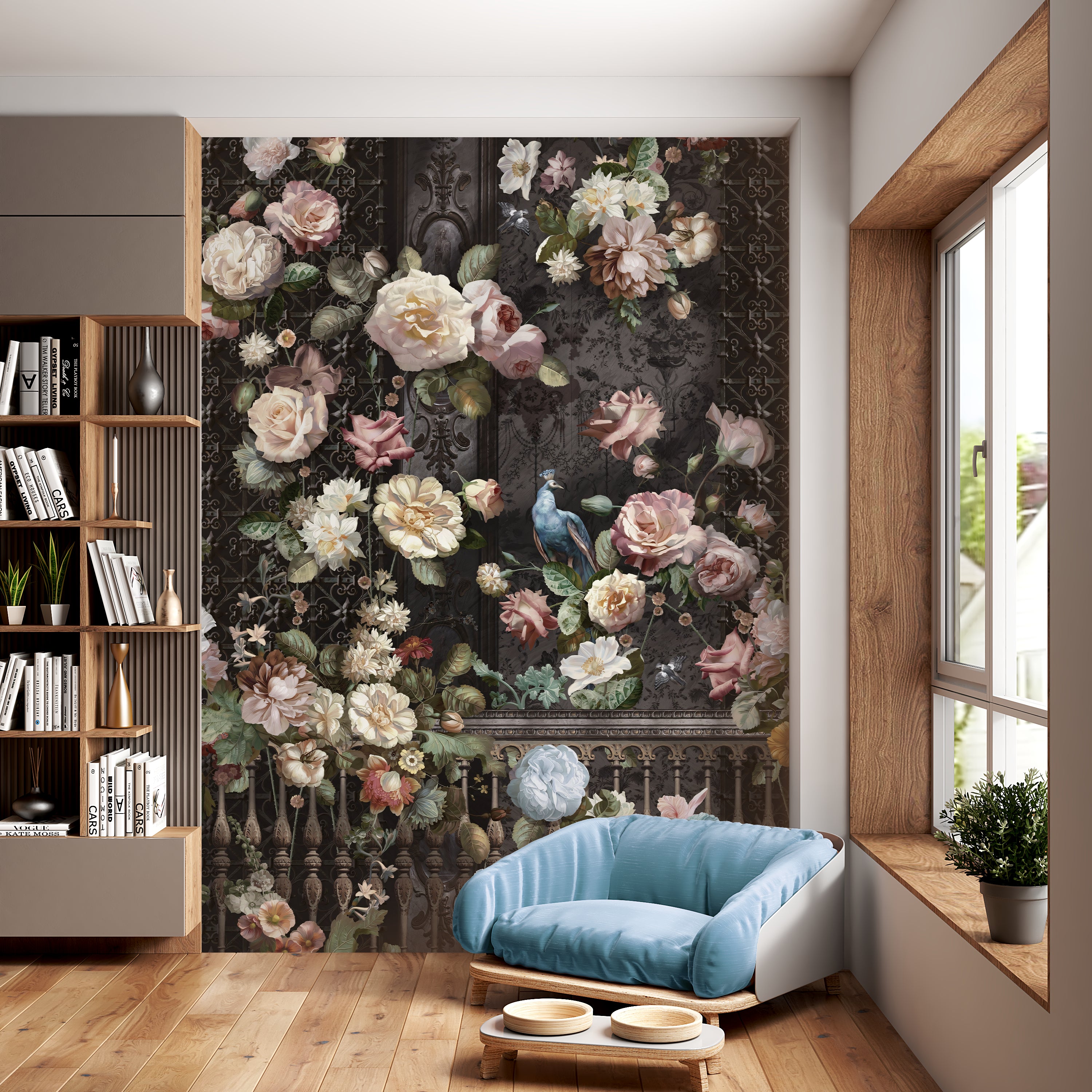 Papier peint floral tendance