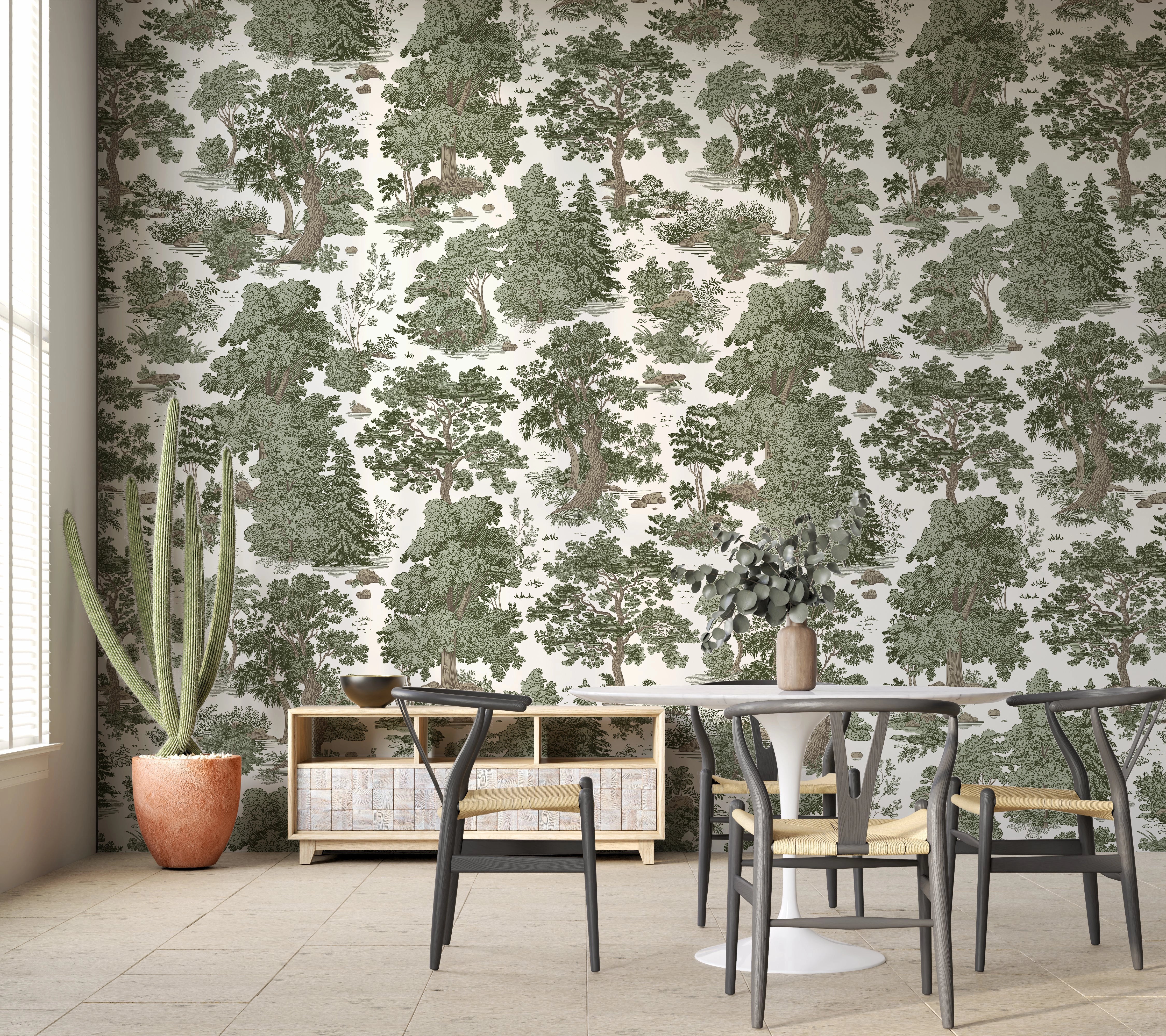 Wald -Tapete von gestern