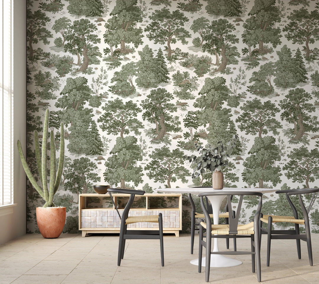 Antique Forest Wallpaper 