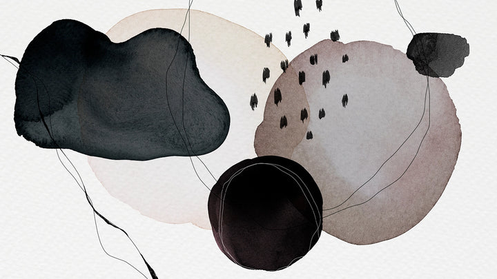 Papier peint Formes Abstraites Noir et Blanc