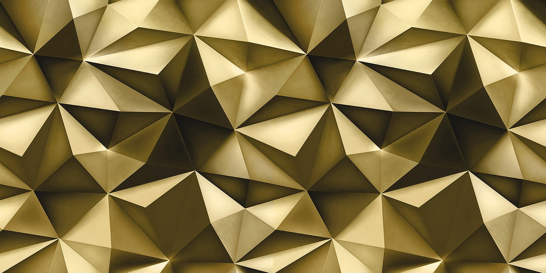 Papier peint géométrie triangulaire effet 3D