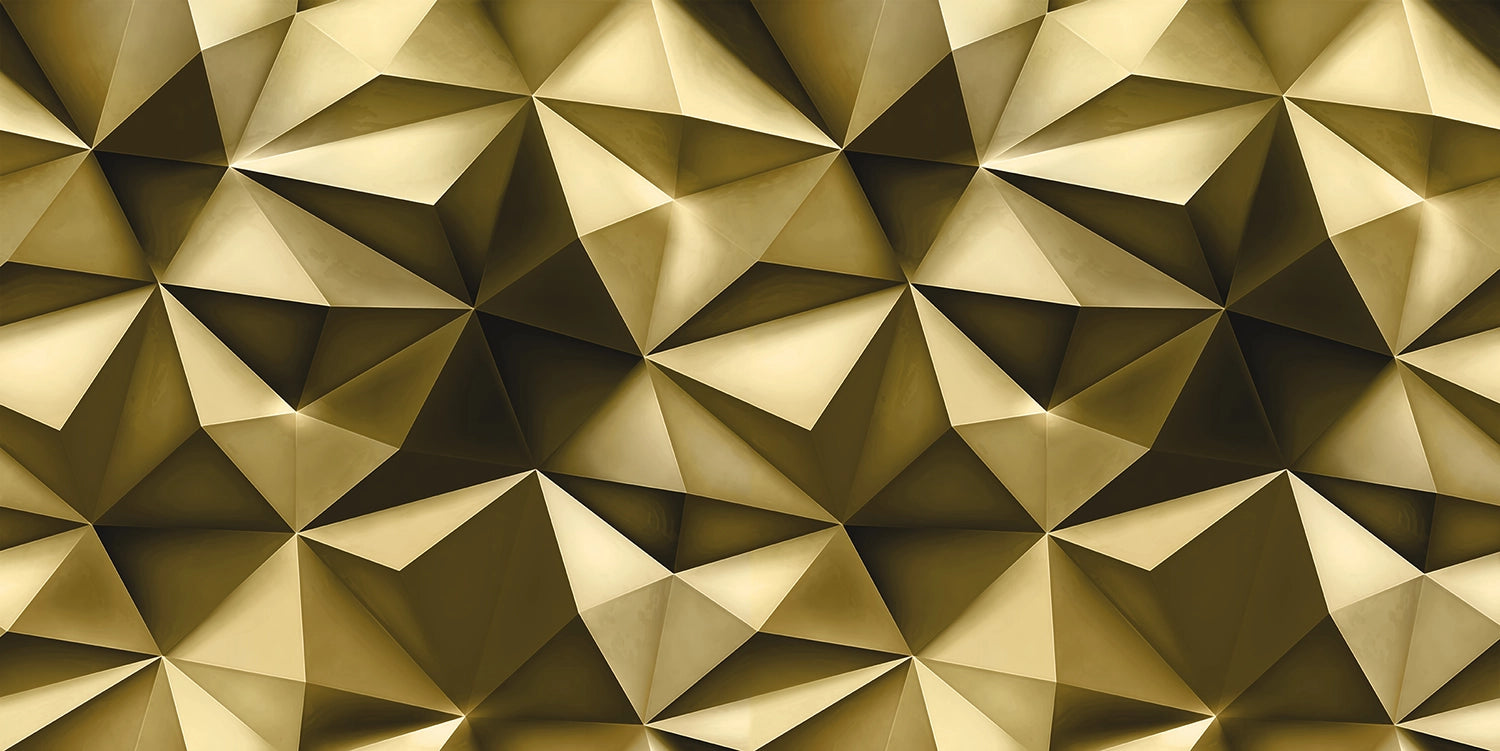 Papier peint géométrie triangulaire effet 3D
