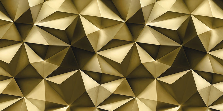 Papier peint géométrie triangulaire effet 3D