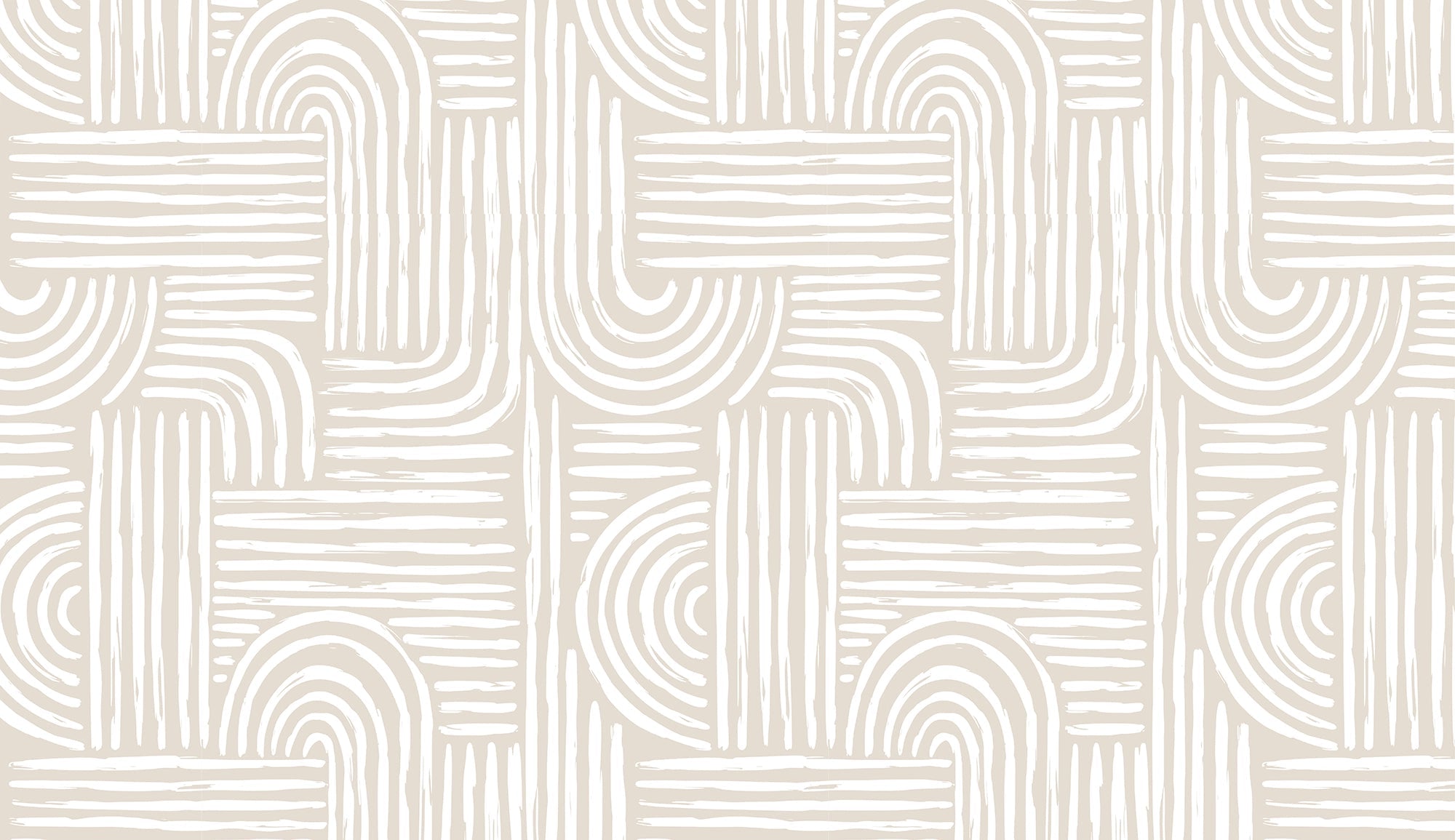 Papier Peint Graphique 3D Beige