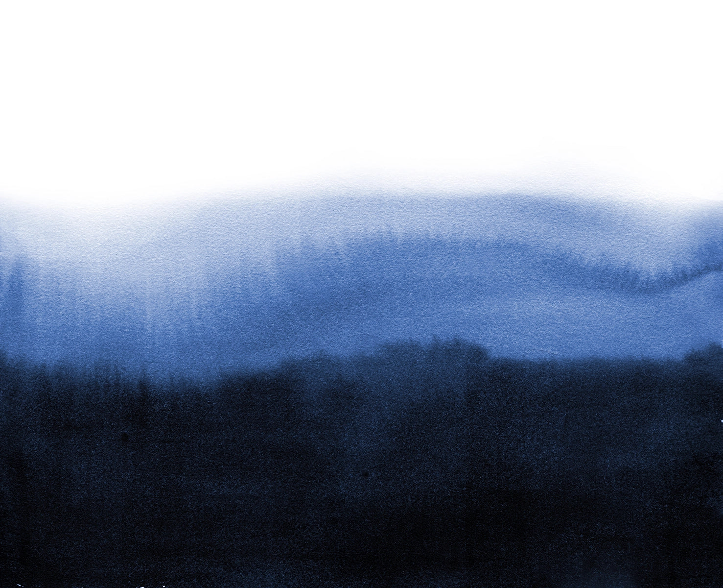 Papier peint horizon encre bleue