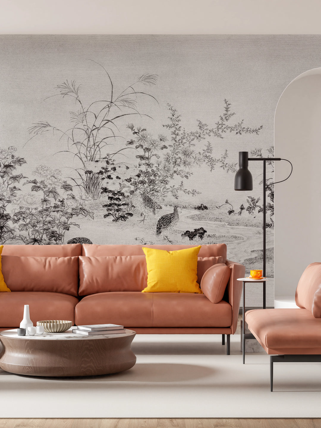 Wallpaper Garden by the Water's Edge 