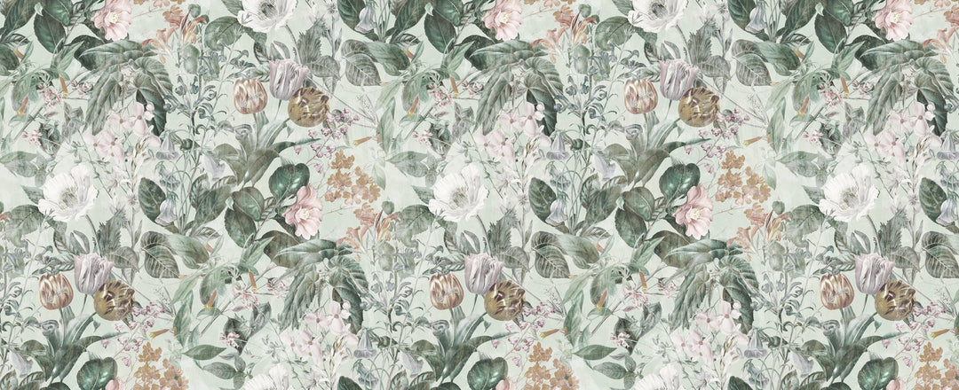 Papier Peint Jardin Vintage - Kam et Léon