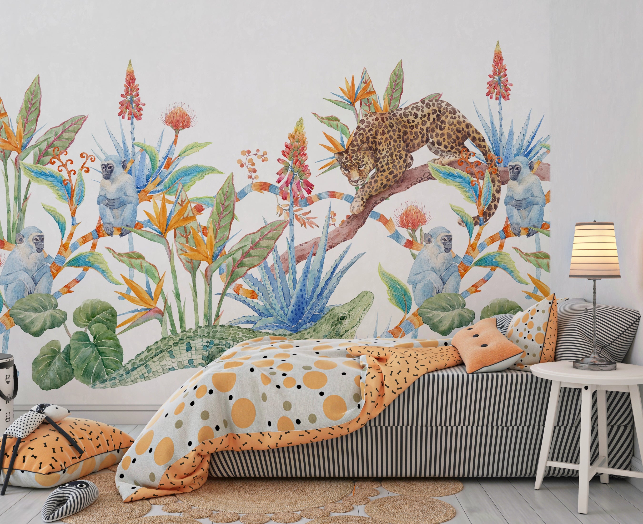 Papier peint sur mesure Jungle Fantaisie