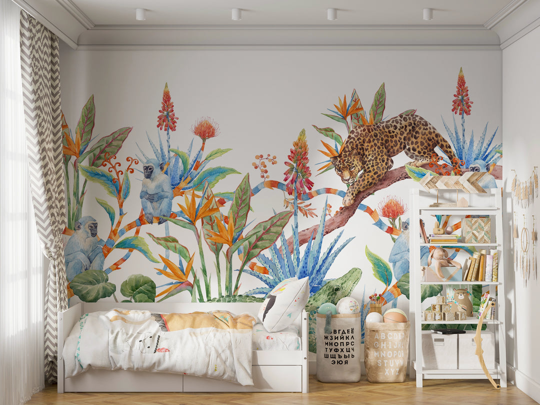 Papier peint sur mesure Jungle Fantaisie