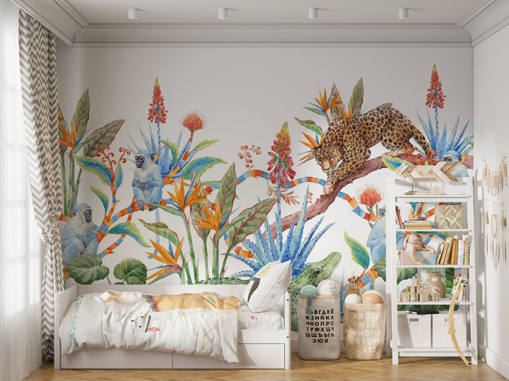 Papier peint sur mesure Jungle Fantaisie