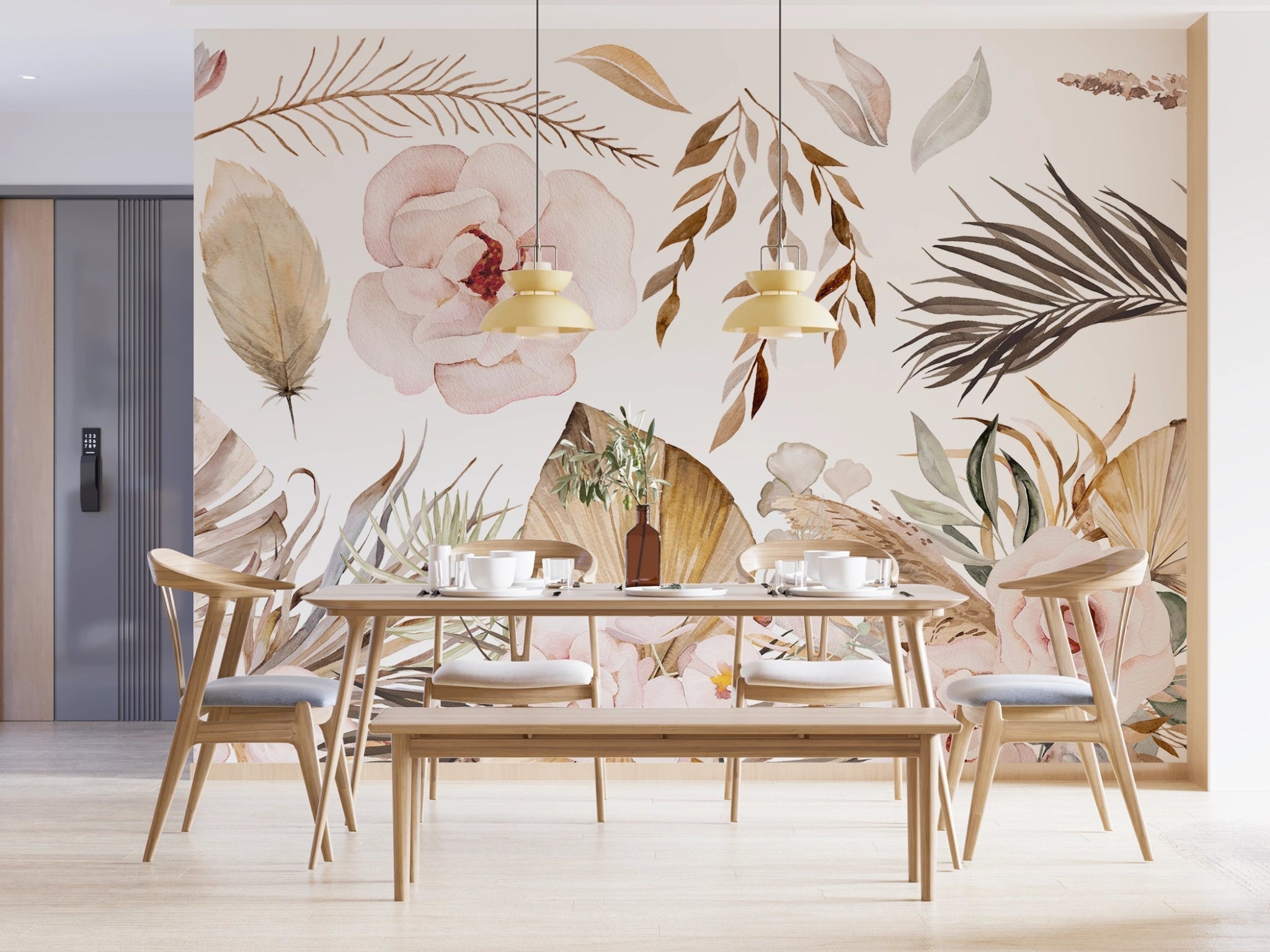 Moderne Pastell Boho Wallpaper