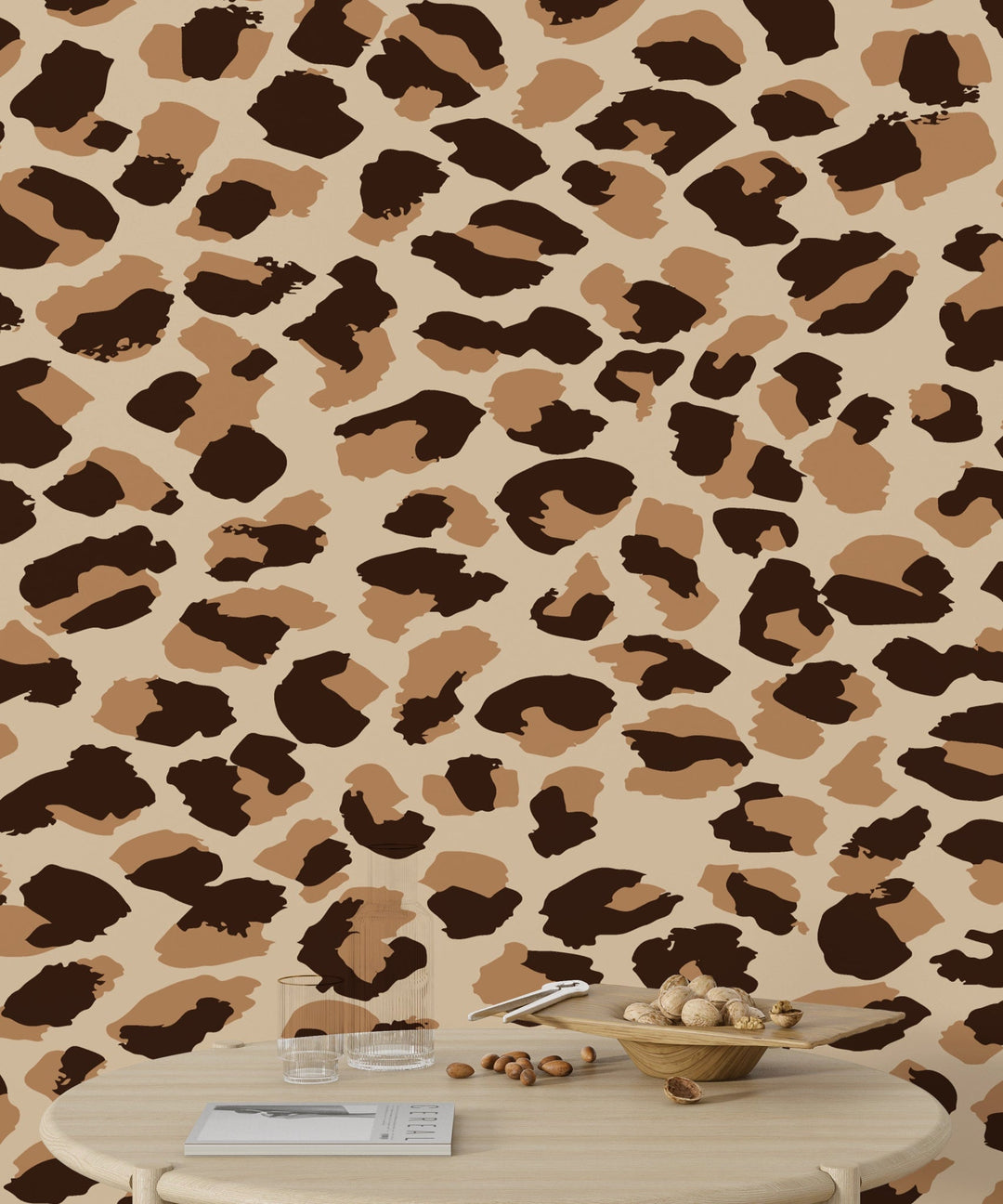 Papier peint motif léopard - Kam & Leon