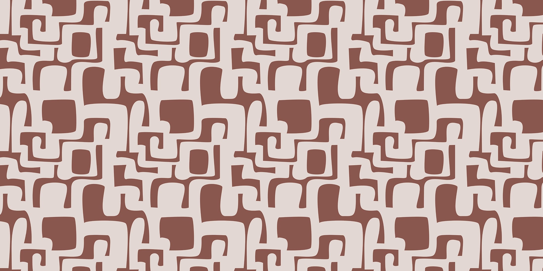 Terracotta Abstract Patterns Wallpaper 