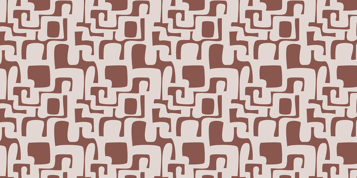 Terracotta Abstract Patterns Wallpaper 