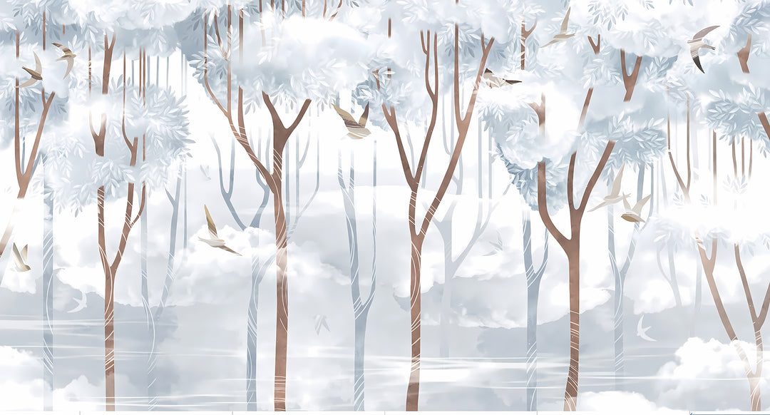 Nature Wallpaper Blue Forest Aurore