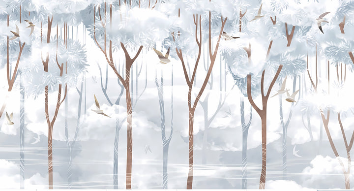 Nature Wallpaper Blue Forest Aurore