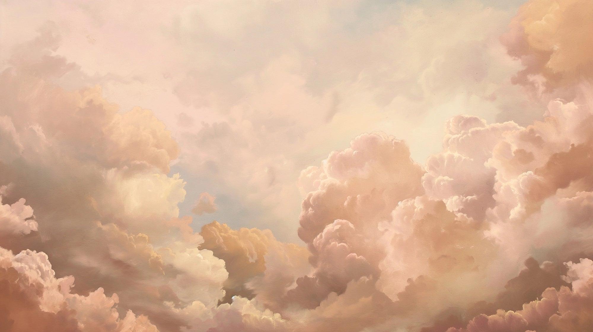 Fondo de pantalla de nubes románticas