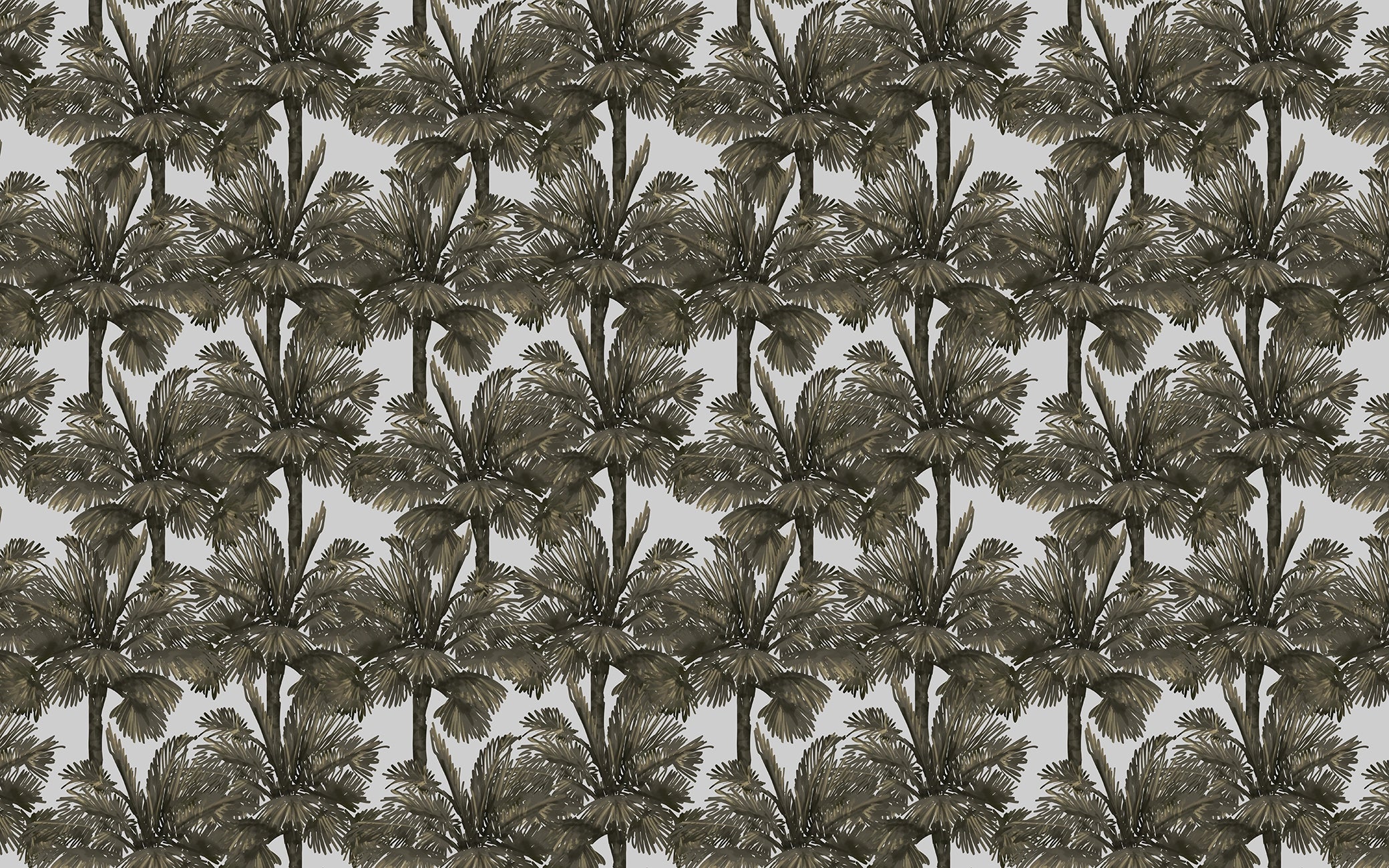 Palmeraie Ombre Olive Wallpaper 