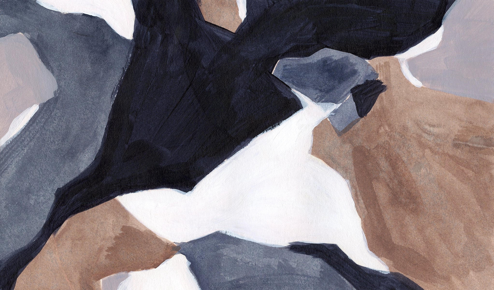 Mineral Abstraction Panoramic Wallpaper 