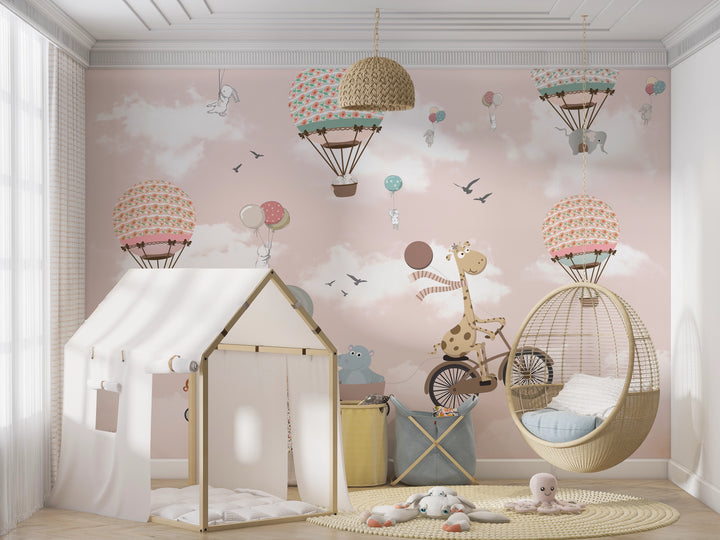 Papier peint panoramique animaux du cirque