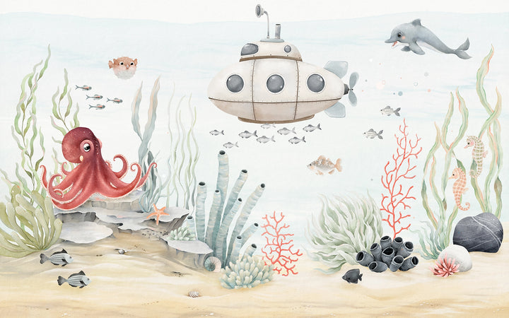 Panoramic Wallpaper Underwater Adventure 