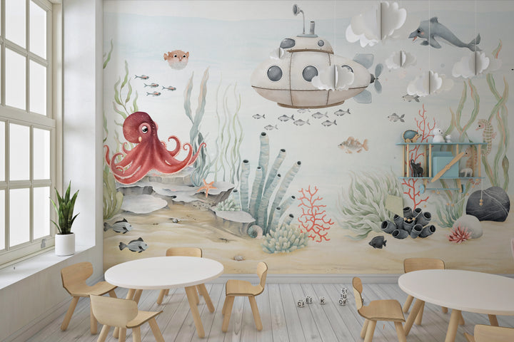 Panoramic Wallpaper Underwater Adventure 