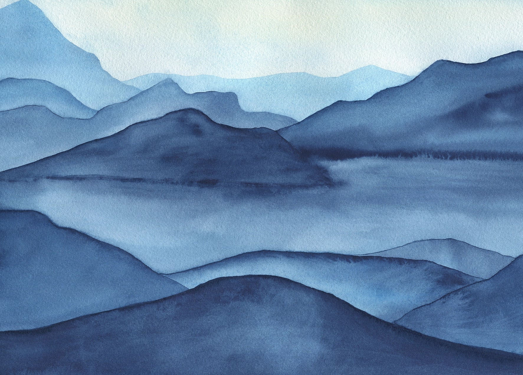 Papel pintado panorámico Brumas de Índigo 