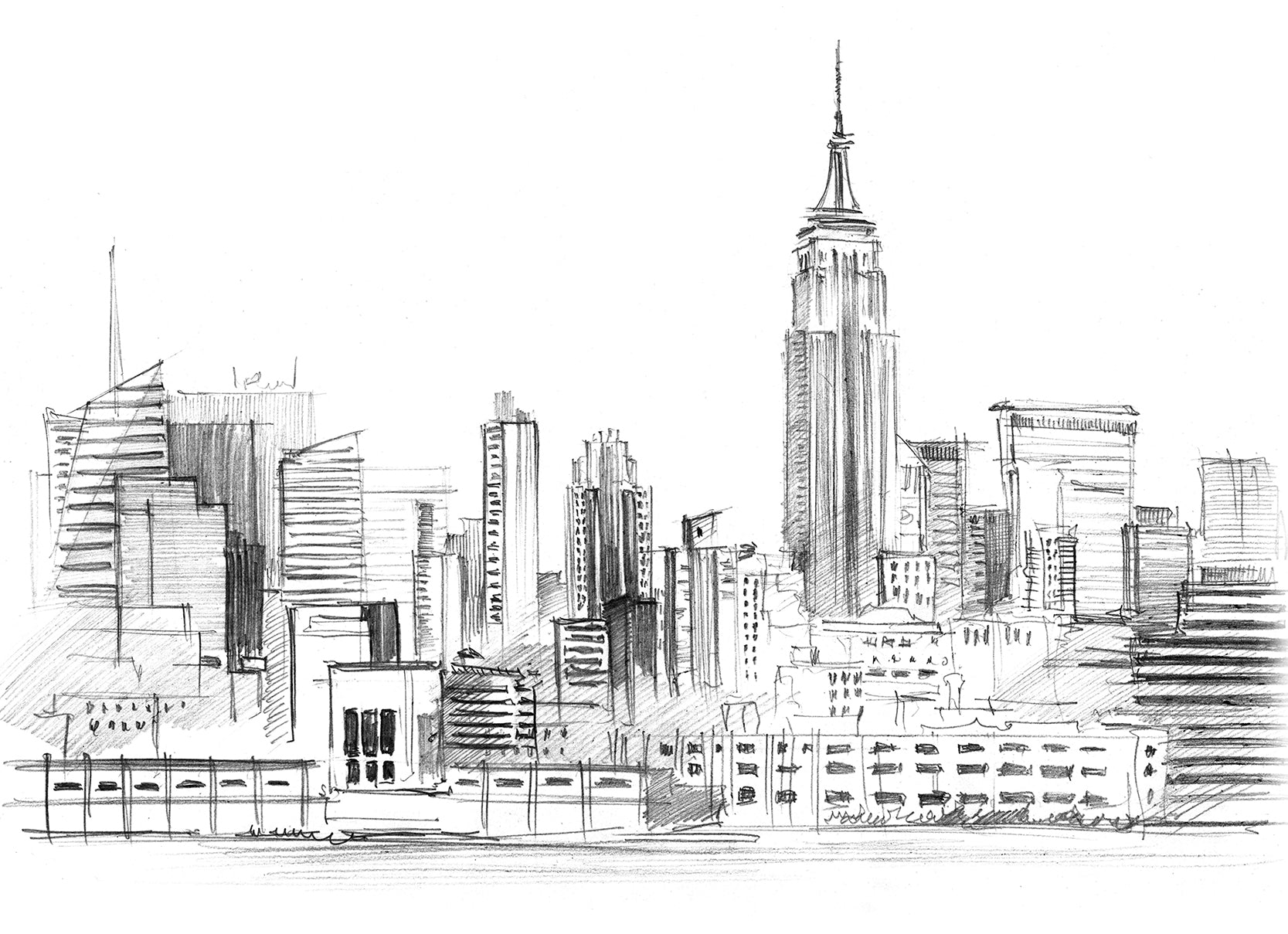 Papier peint panoramique building