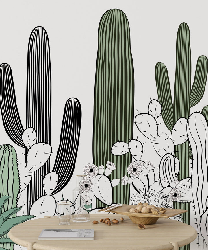 Papier peint panoramique Cactus - Kam & Leon