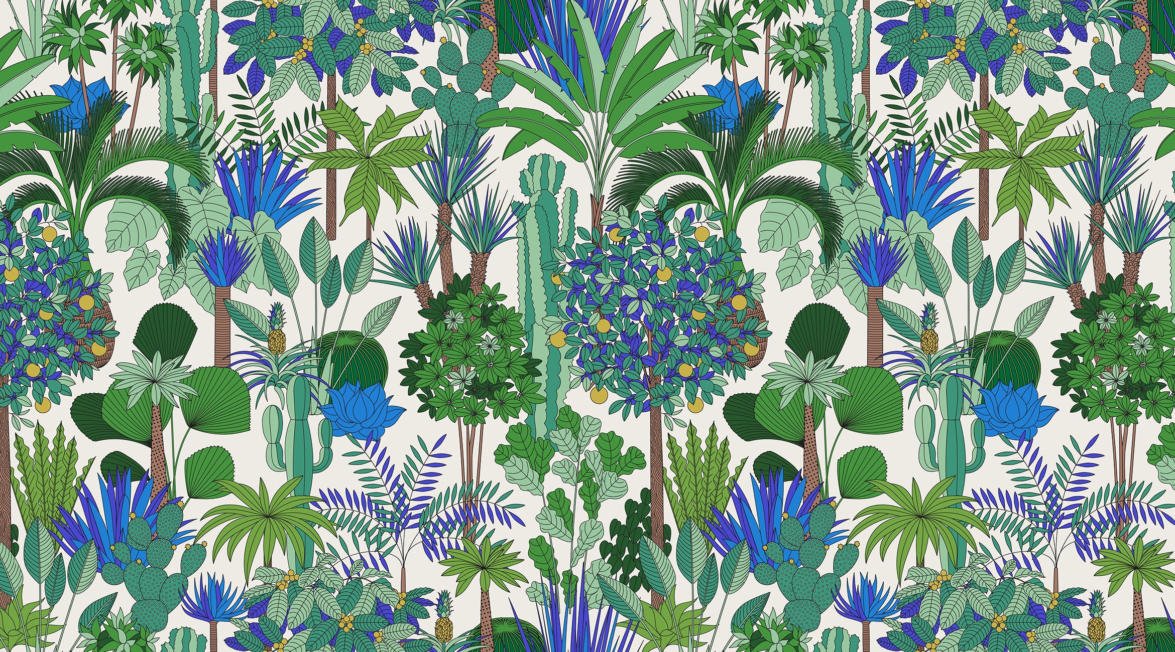 Panoramic Wallpaper Graphic Canopy 