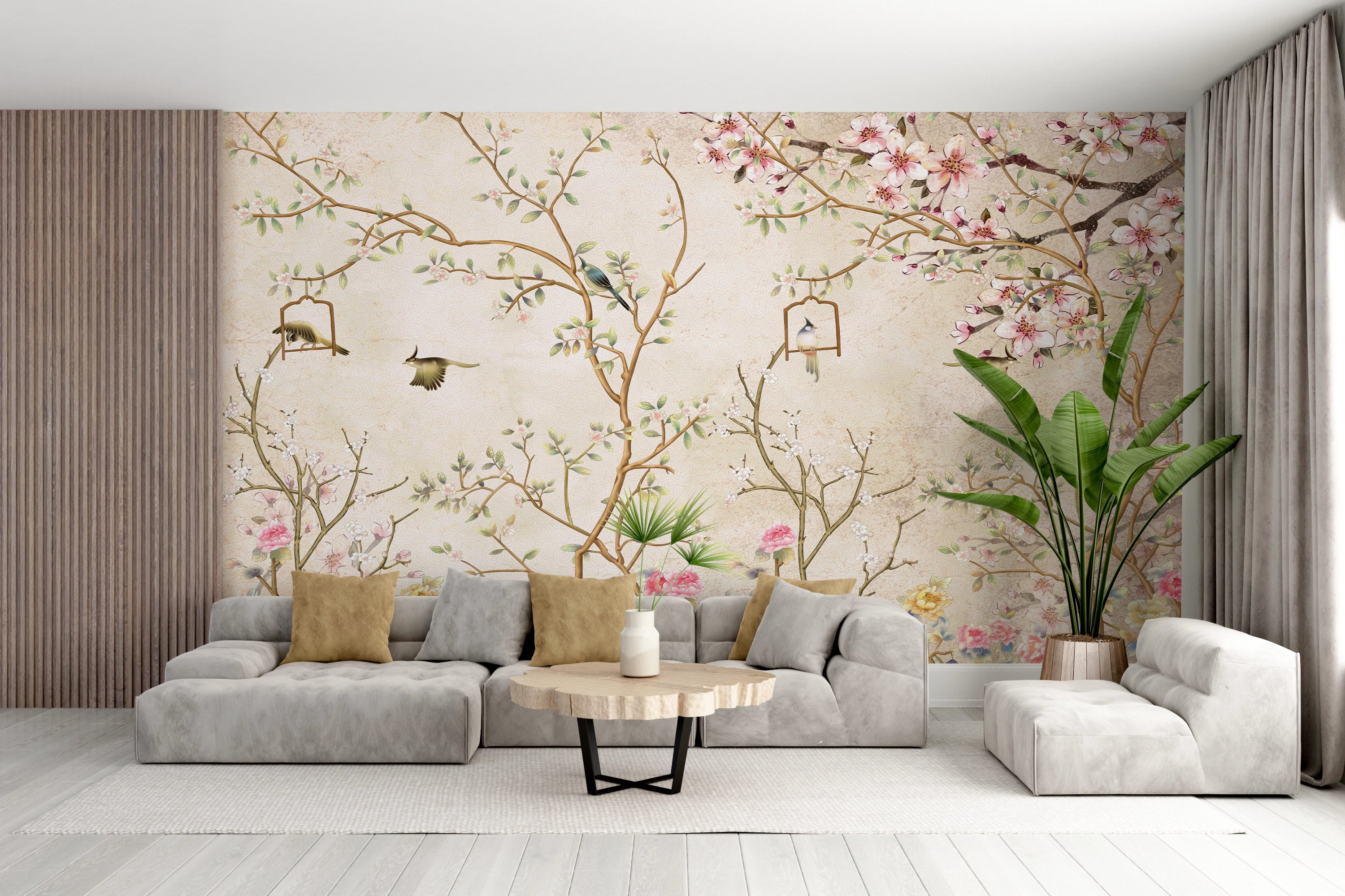 Japanese Cherry Blossom Panoramic Wallpaper