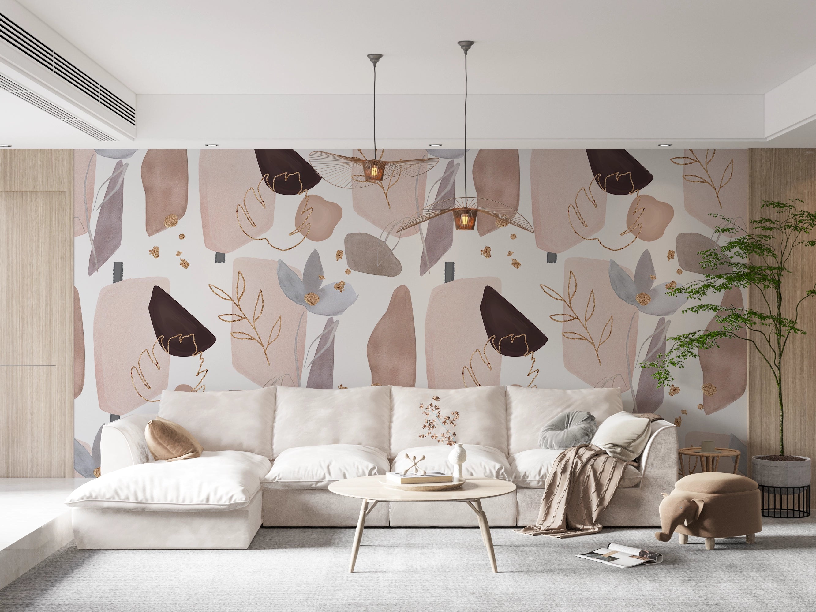 Panoramische Tapete Zeitgenössische Komposition 