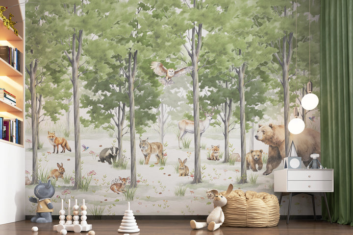 Papier peint panoramique Clairière des Animaux