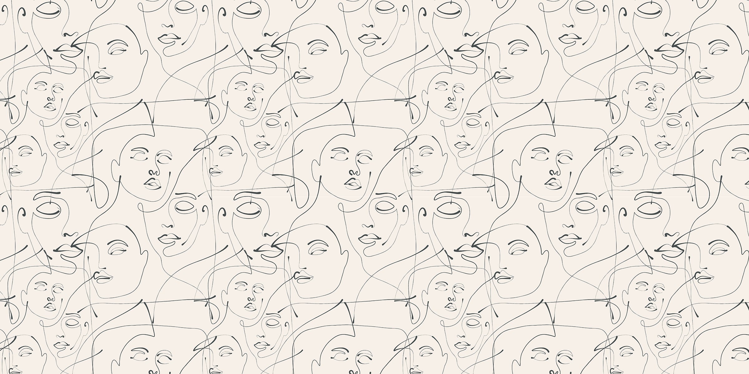 Papier Peint panoramique Esquisses Modernes