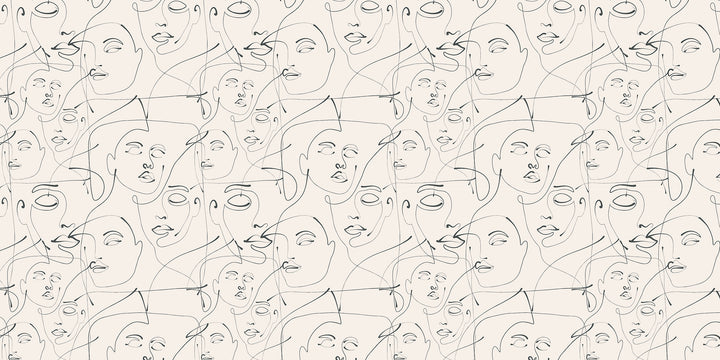 Papier Peint panoramique Esquisses Modernes