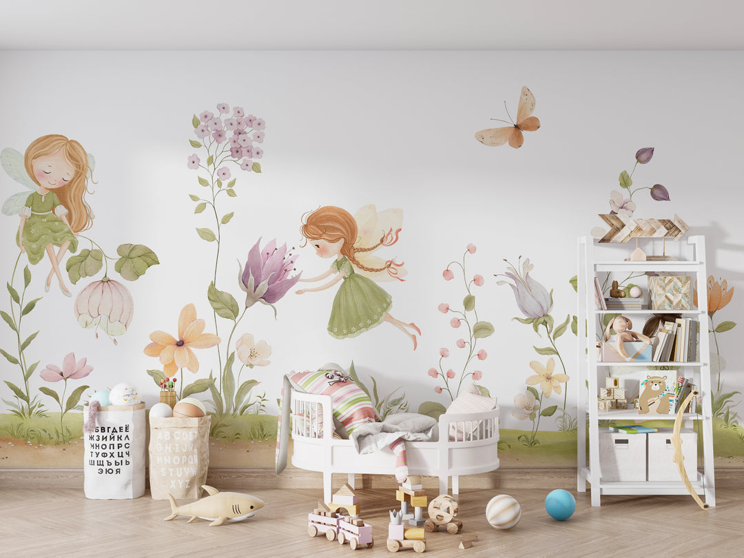 Papier peint panoramique Fées du Jardin Enchanté
