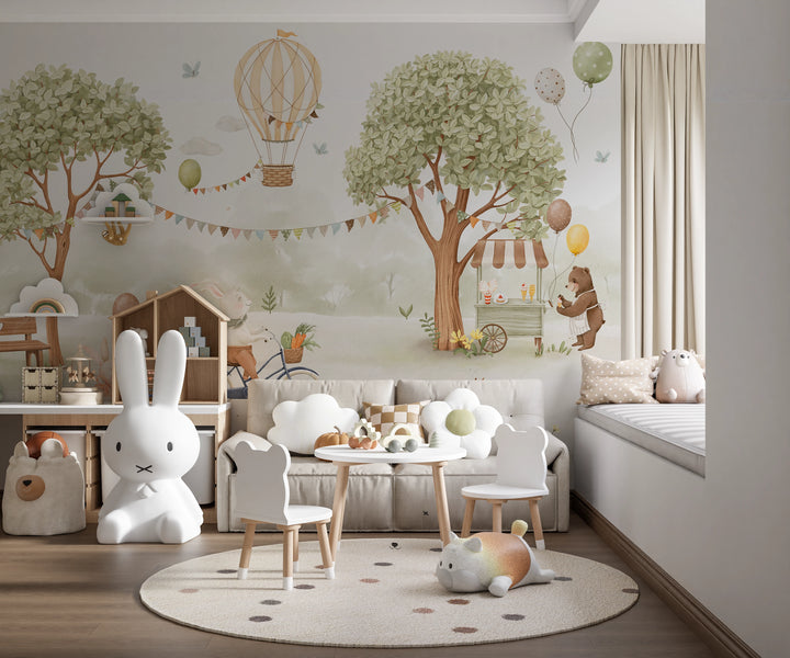 Papier peint panoramique Fête au Bois Enchanté
