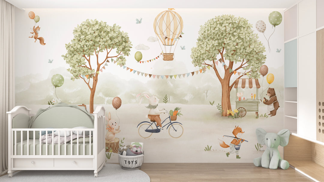 Papier peint panoramique Fête au Bois Enchanté