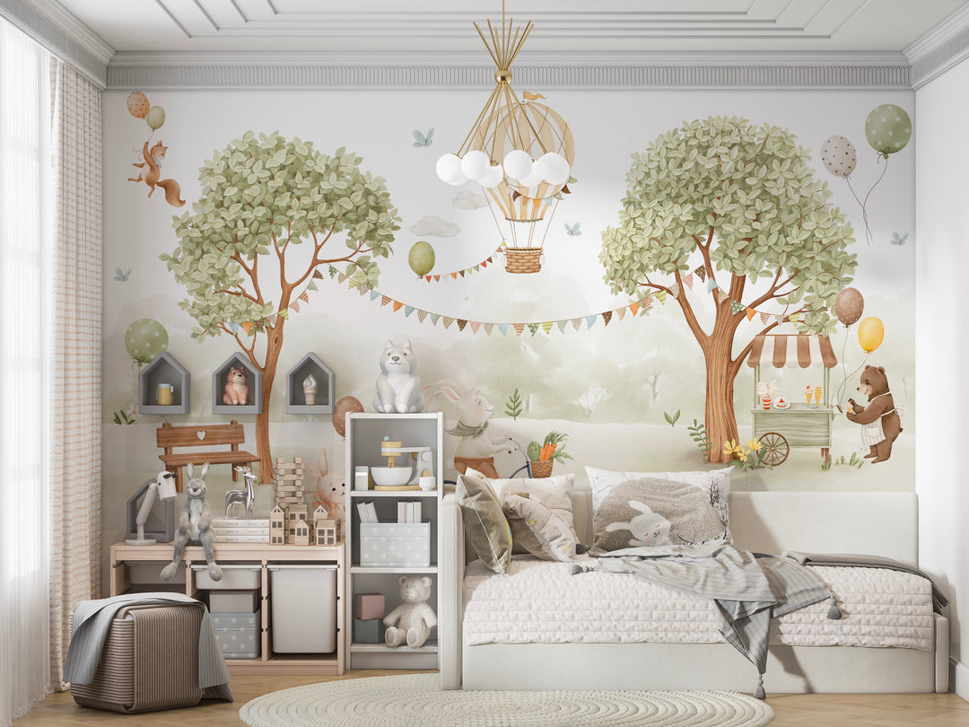 Papier peint panoramique Fête au Bois Enchanté