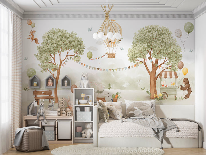 Papier peint panoramique Fête au Bois Enchanté