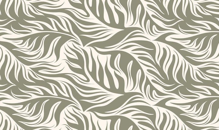 Panoramic Wallpaper Graphic Foliage 