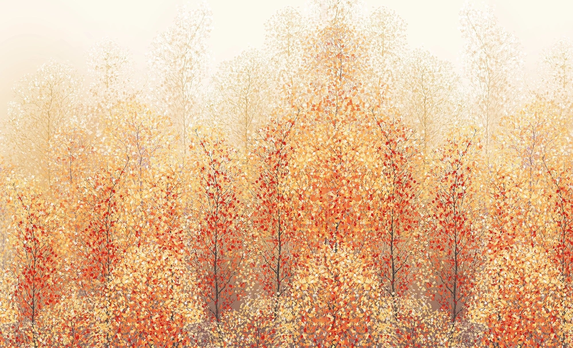 Panorama-Herbstwald-Hintergrundbild