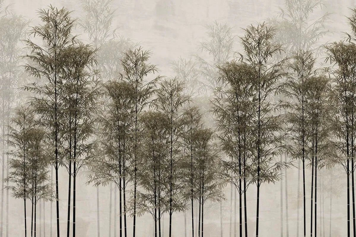 Panoramic forest wallpaper