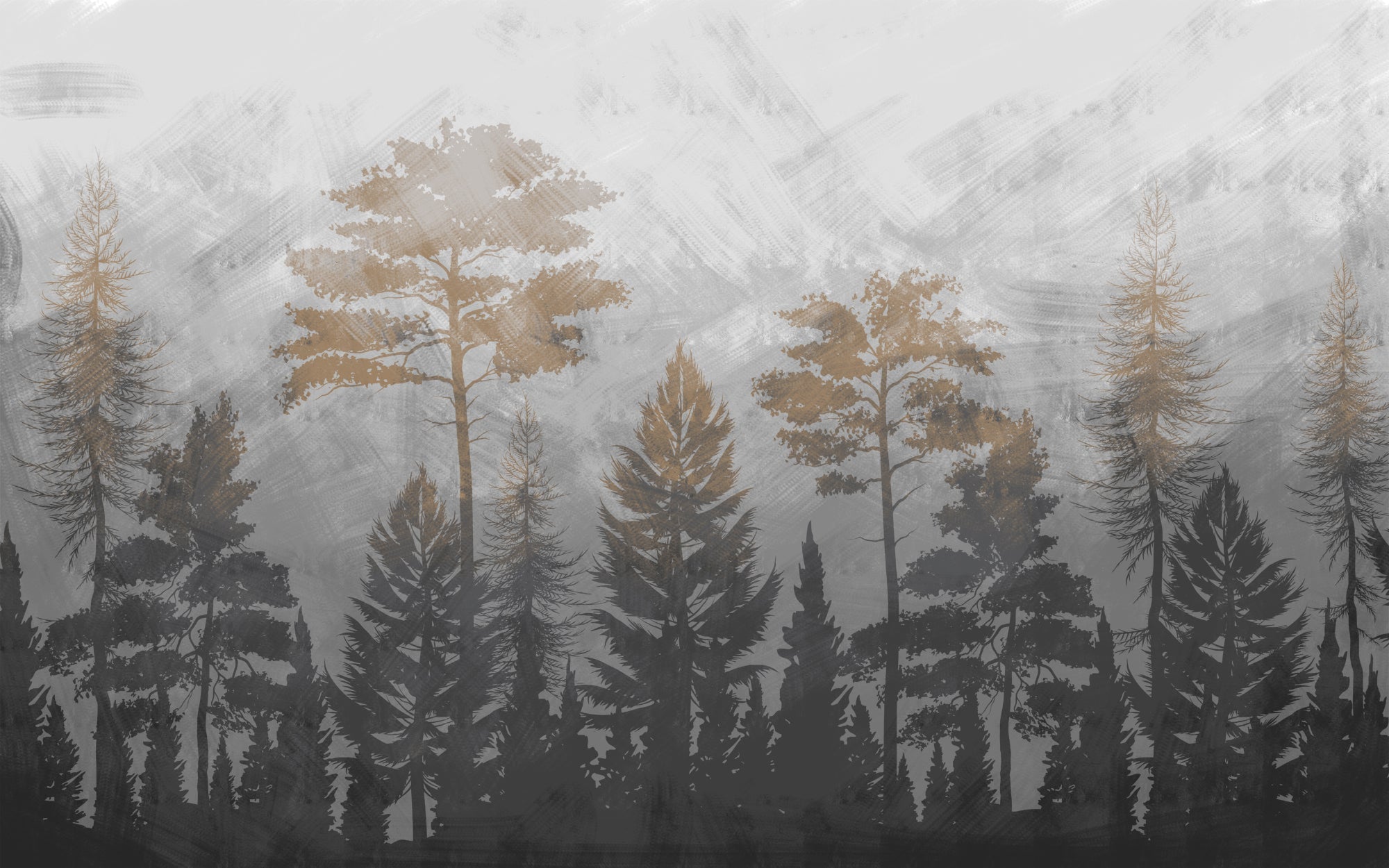 Papier peint panoramique forêt