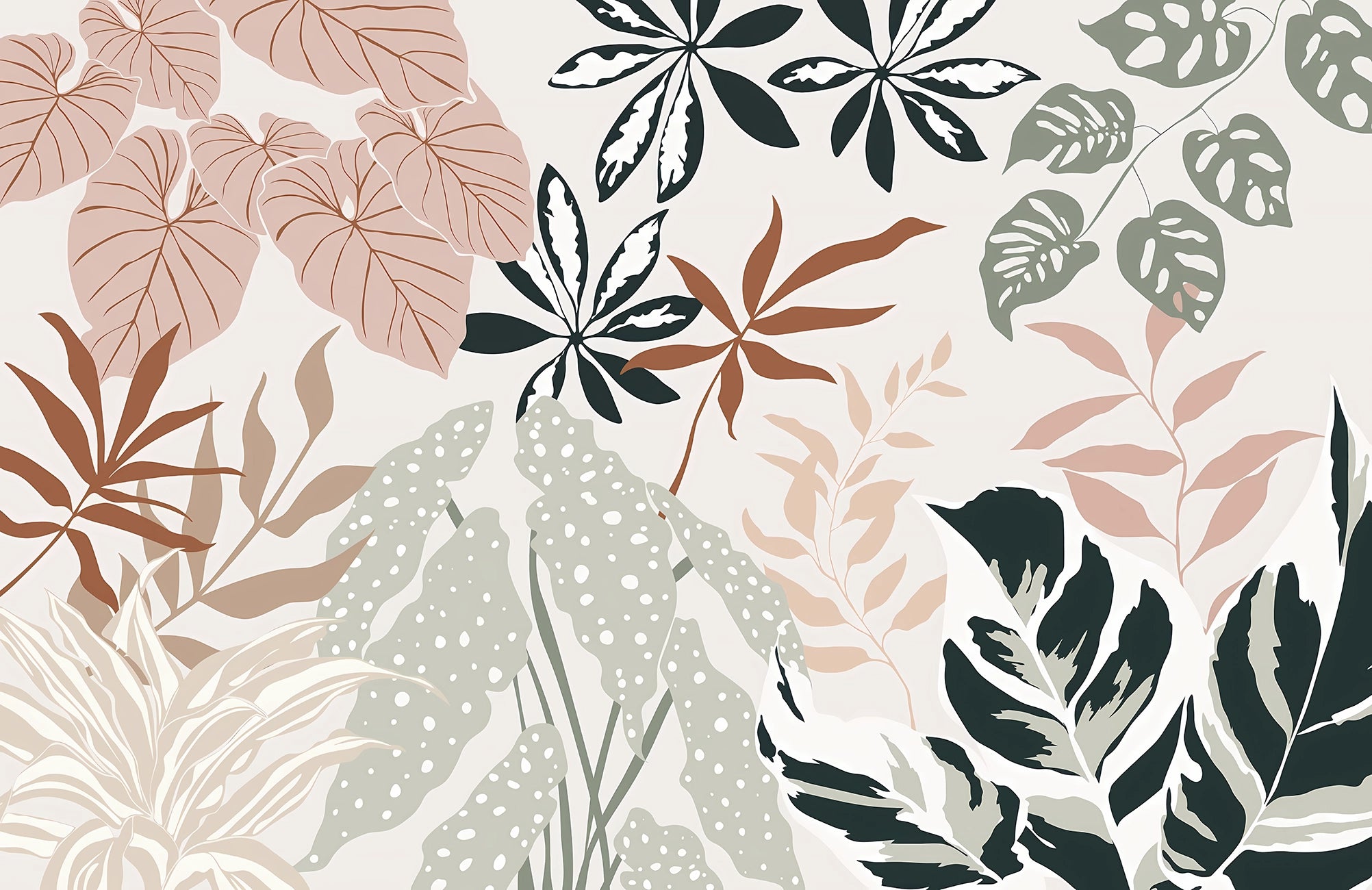 Papier peint panoramique Harmonie Botanique