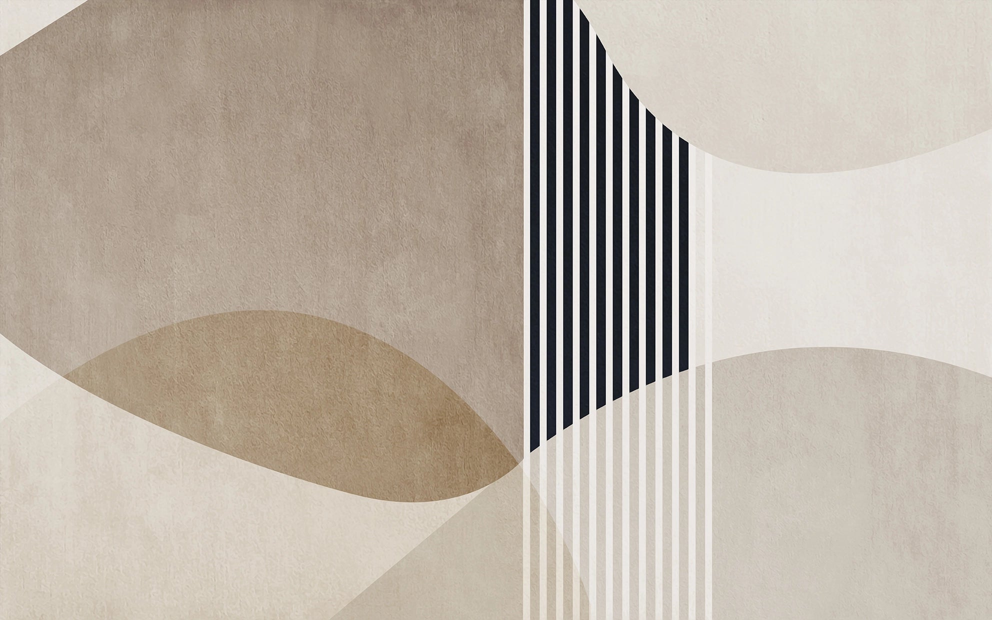 Graphic Harmony Panoramic Wallpaper