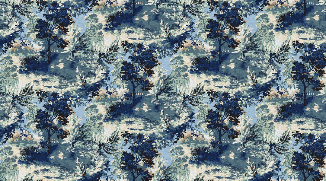 Panoramic wallpaper Azure Garden 
