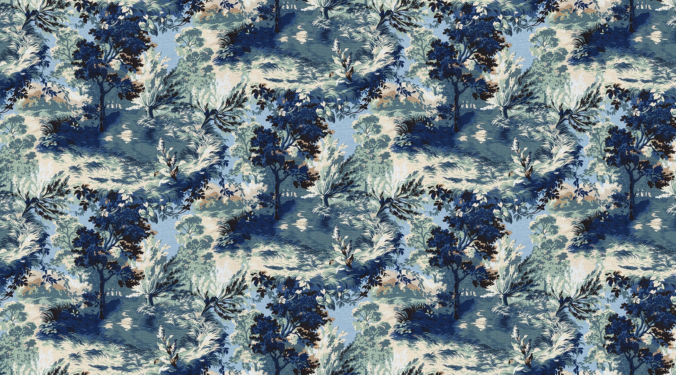 Panoramic wallpaper Azure Garden 
