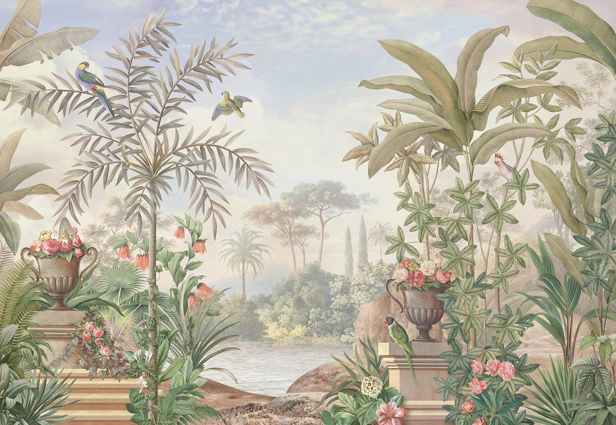 Garden of Delights Panoramic Wallpaper